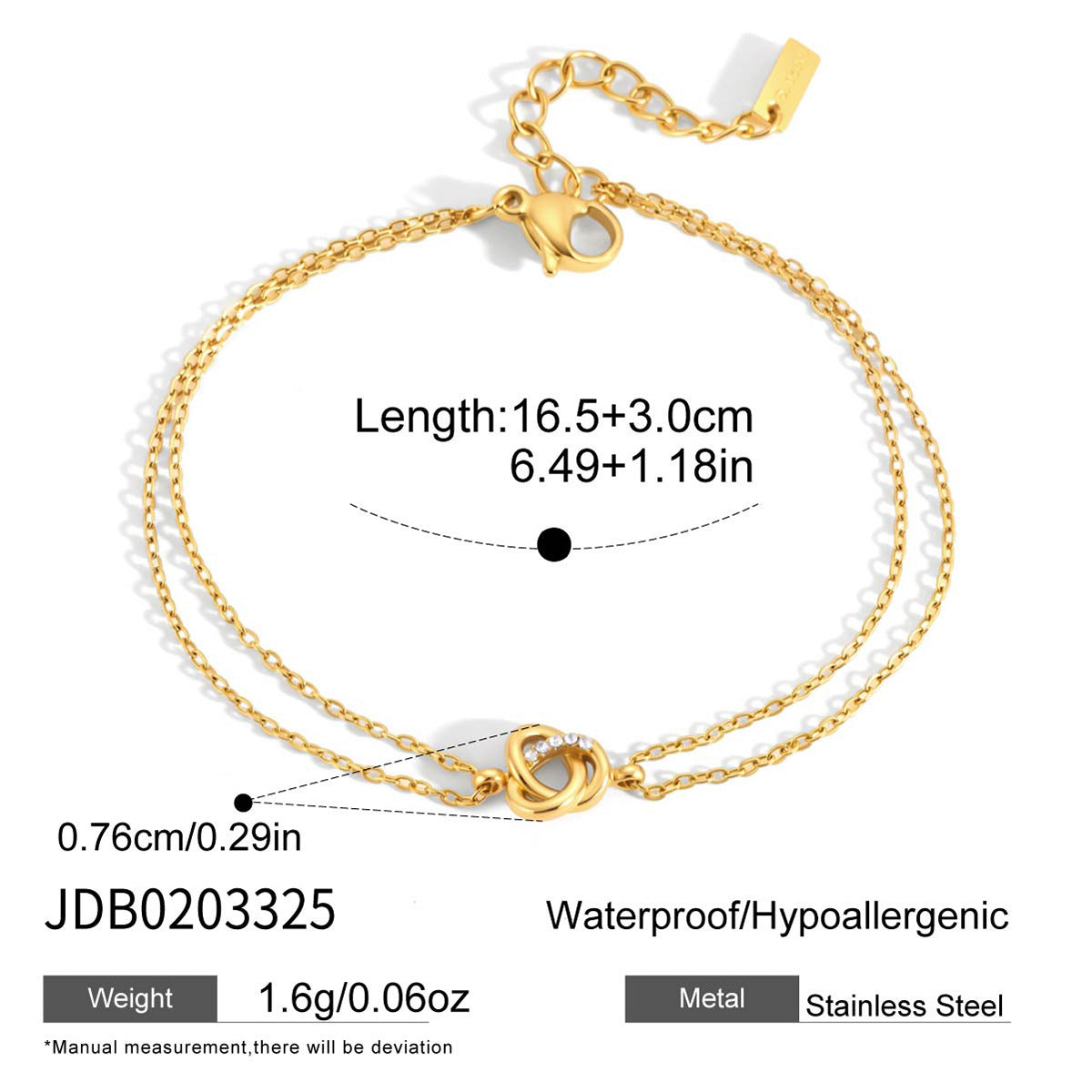 Damen Armband mit Sonnenmotiv aus hypoallergenem Edelstahl Shop Nory