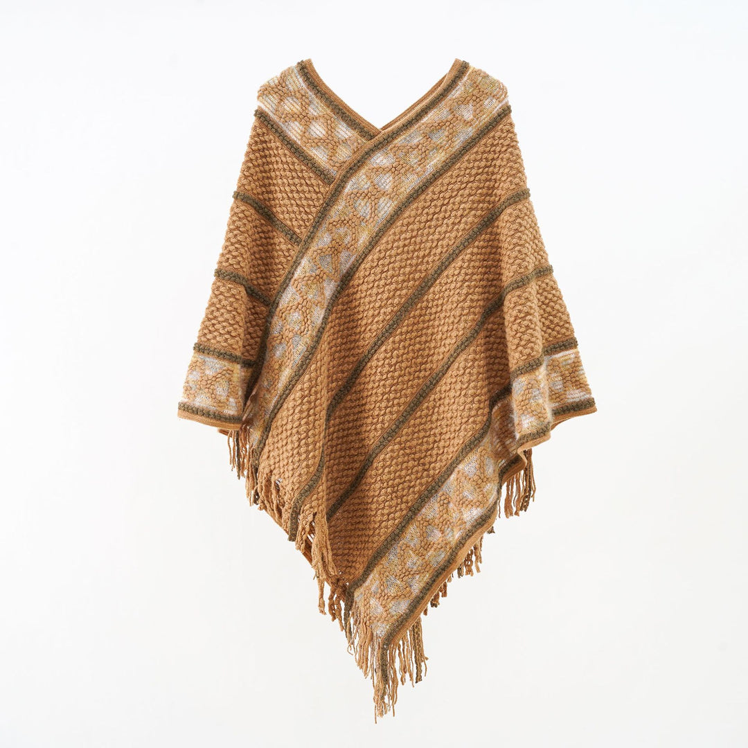 Damen Oversize-Strickumhang mit strukturierter Waffelstrick-Optik und Zopfbordüre Shop Nory