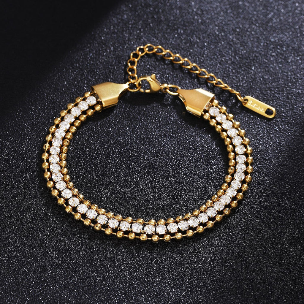 Damen glamouröses Armband mit Kristallakzenten Shop Nory
