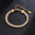 Damen glamouröses Armband mit Kristallakzenten Shop Nory