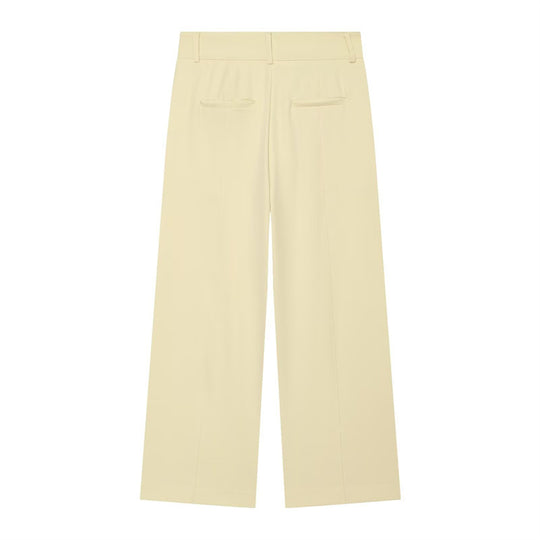 Damen Hochtaillierte weite Culotte-Hose mit Bügelfalte und Bundfalten Shop Nory
