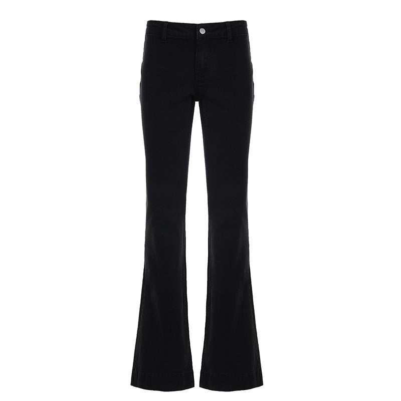 Damen nan ausgestellte Highwaist‑Schlaghose mit figurformender Taillenführung und weitem Bein Shop Nory