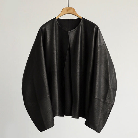 Damen Oversized Lederjacke Shop Nory
