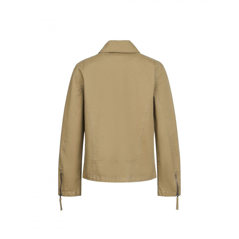 Herren Asymmetrische Bikerjacke mit diagonalem Metallreißverschluss Shop Nory