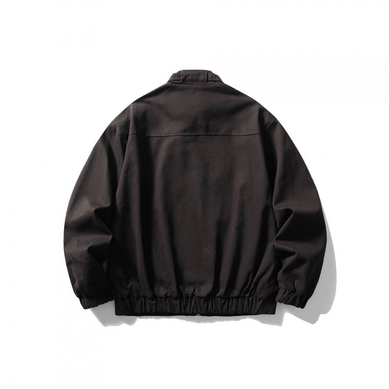 Herren Kurzblouson im minimalistischen Worker‑Look aus schwerer Canvas mit Stehkragen Shop Nory