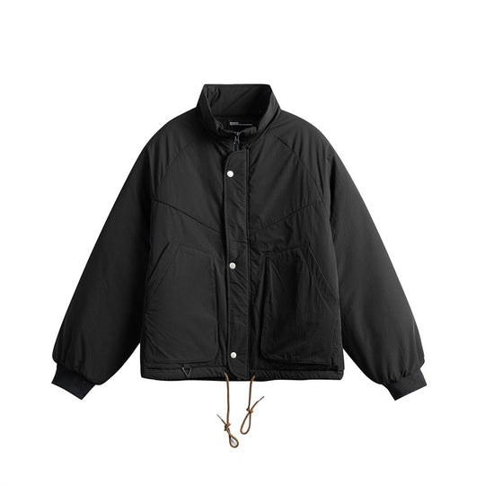 Unisex Kurz geschnittene boxy-wattierte Jacke mit Tunnelzug und Raglanärmeln Shop Nory