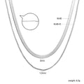 Damen elegante Halskette aus hochwertigem Edelstahl mit verstellbarer Länge Shop Nory