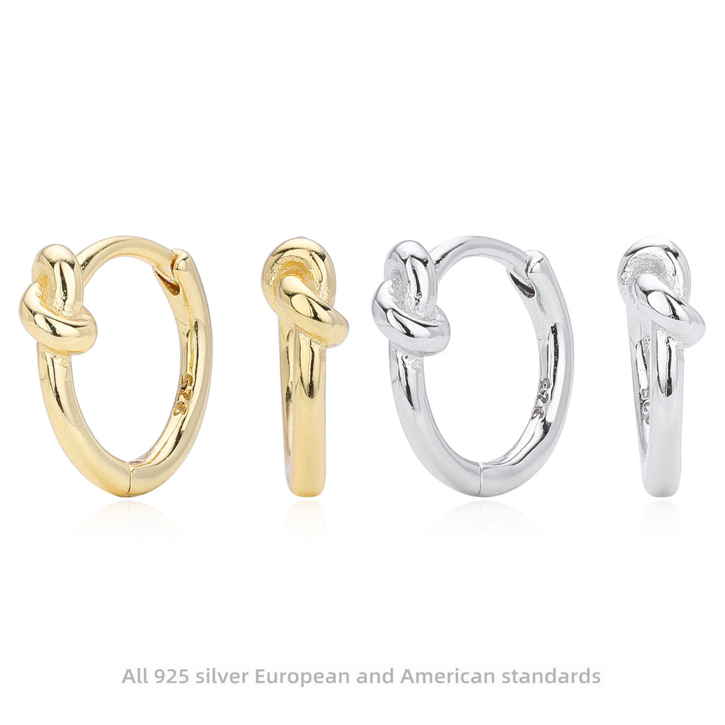 Damen Creolen mit elegantem Knotendesign Shop Nory