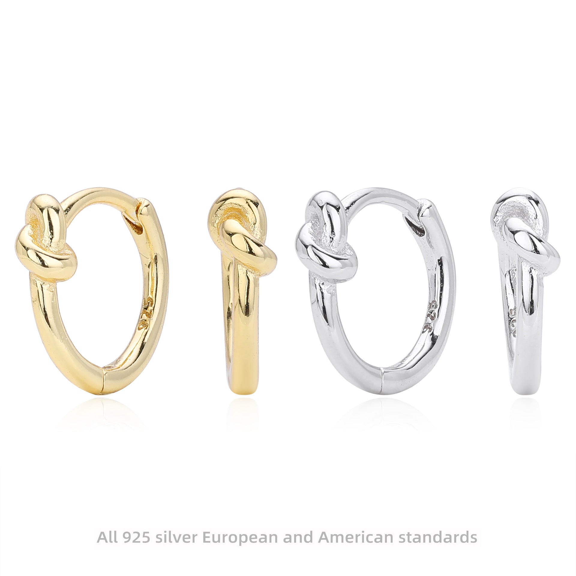 Damen Creolen mit elegantem Knotendesign Shop Nory