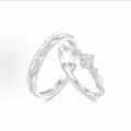 Damen Trauring-Set mit kunstvollem Design und funkelnden Zirkonia Shop Nory