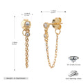 Damen Ohrhänger mit elegantem Ketten-Design aus 925 Sterling Silber Shop Nory
