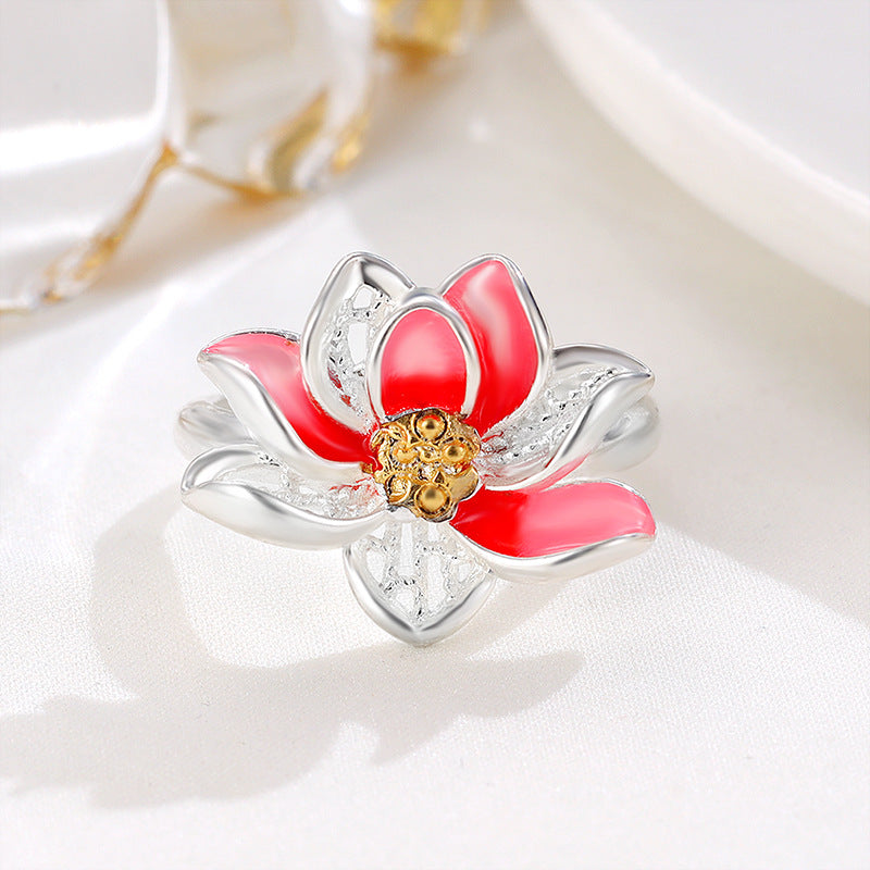 Damenring mit kunstvollem Blumendesign und funkelndem Detail Shop Nory