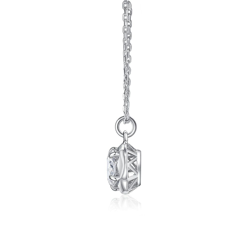 Damen Anhänger-Halskette mit strahlendem Zirkonia-Shop Nory