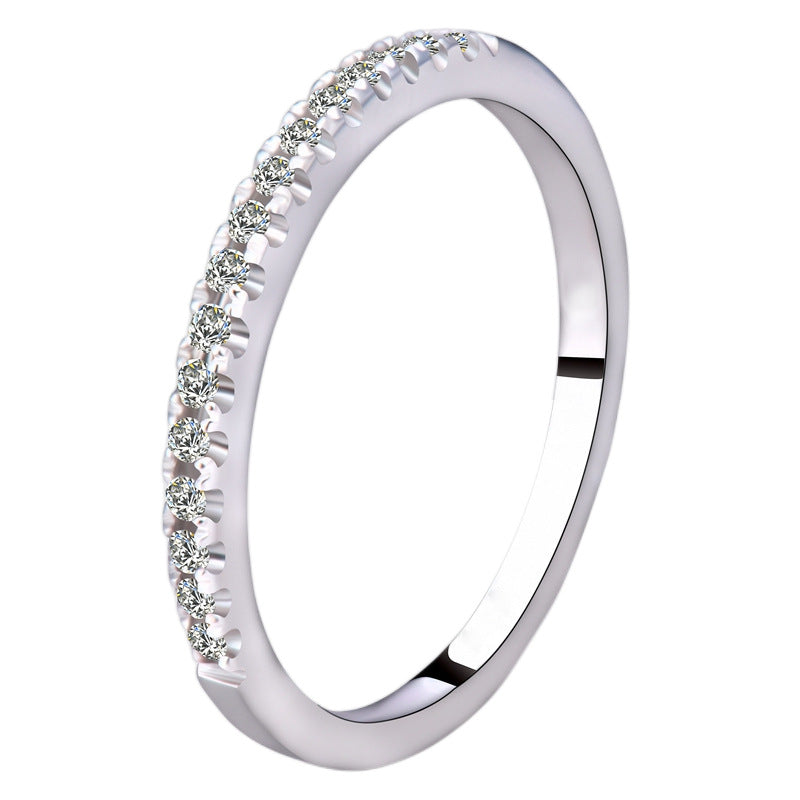 Damen Zarter Zirkonia-Streifenring Shop Nory