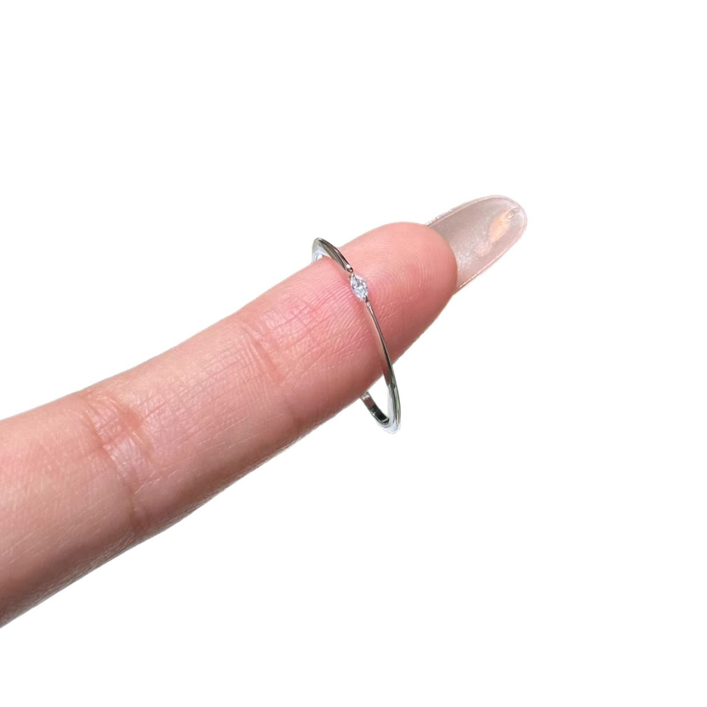 Damen Feiner Zirkonia Solitär Ring Shop Nory