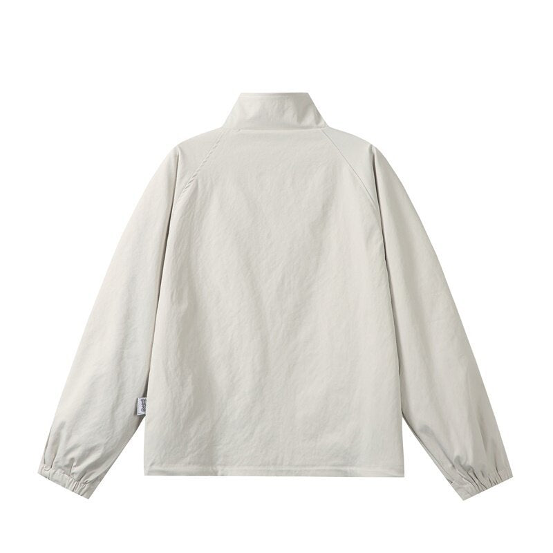 Herren Leichte Übergangsjacke im minimalistischen Field‑Style mit hohem Stehkragen und verdeckter Frontblende Shop Nory
