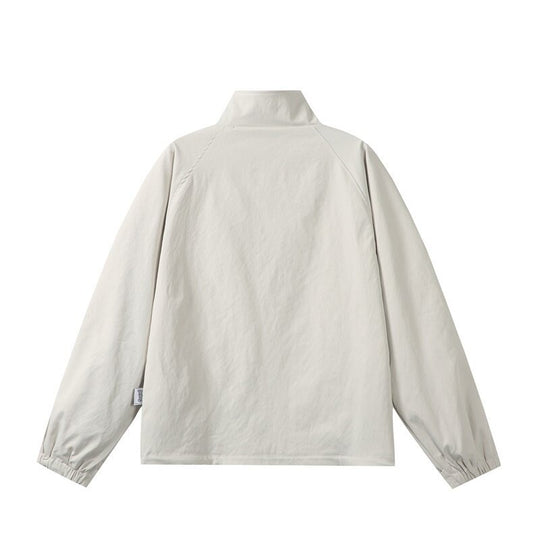 Herren Leichte Übergangsjacke im minimalistischen Field‑Style mit hohem Stehkragen und verdeckter Frontblende Shop Nory