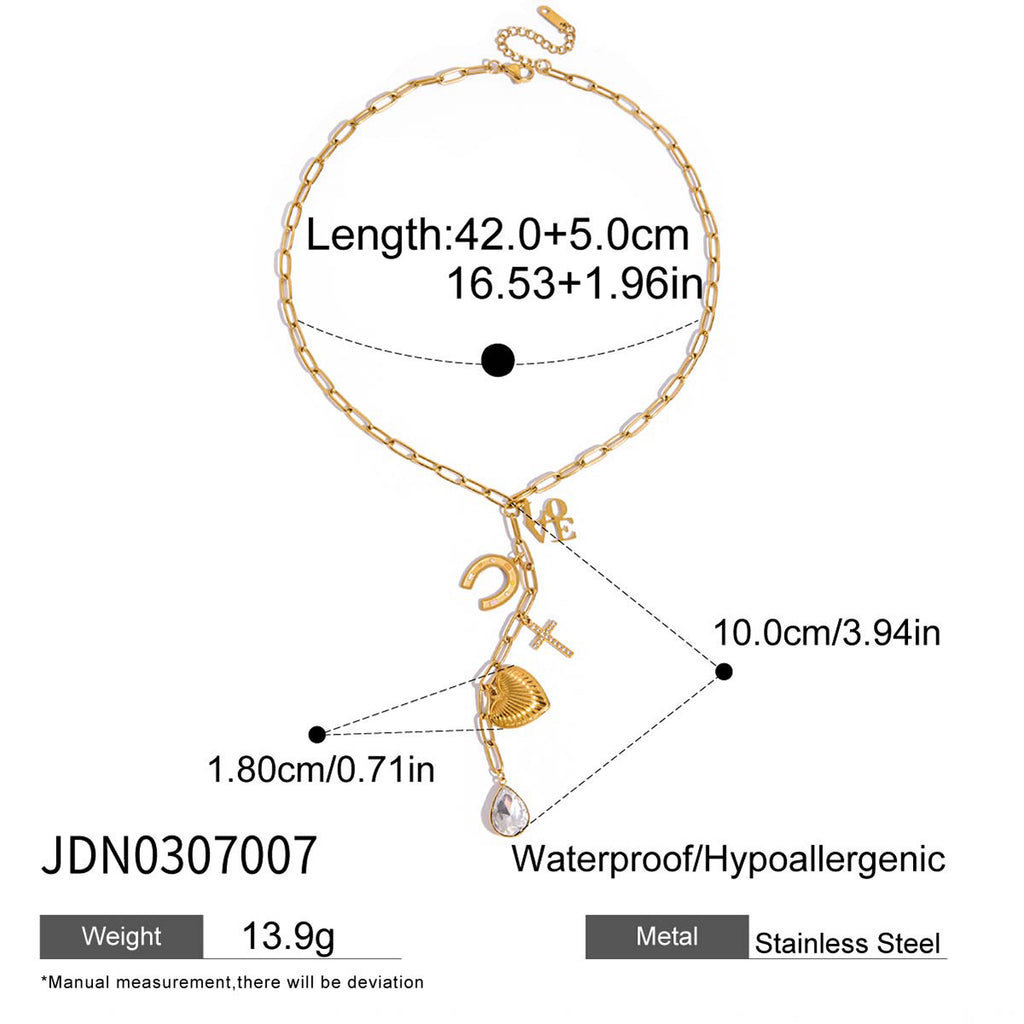 Damen Kette mit eleganten Gliederdesign aus hypoallergenem Edelstahl Shop Nory