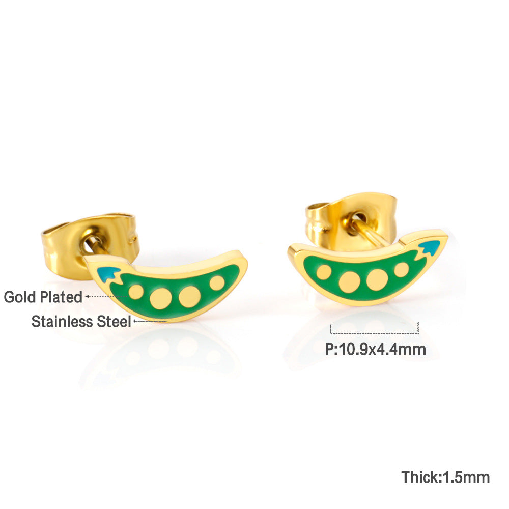 Damen Ohrstecker im fröhlichen Wassermelonen-Design Shop Nory