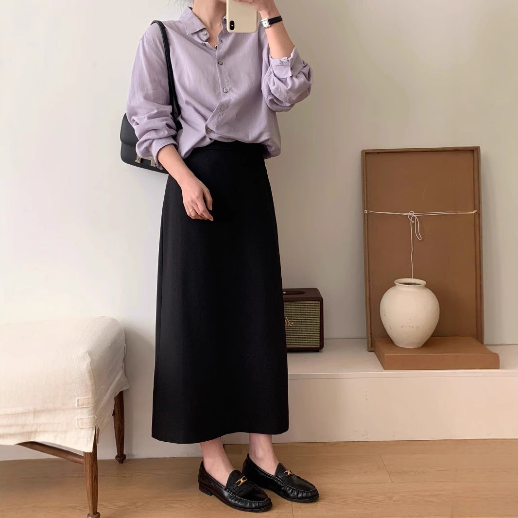 Damen Eleganter Maxi-Rock mit hohem Bund und zeitlosem Schnitt Shop Nory