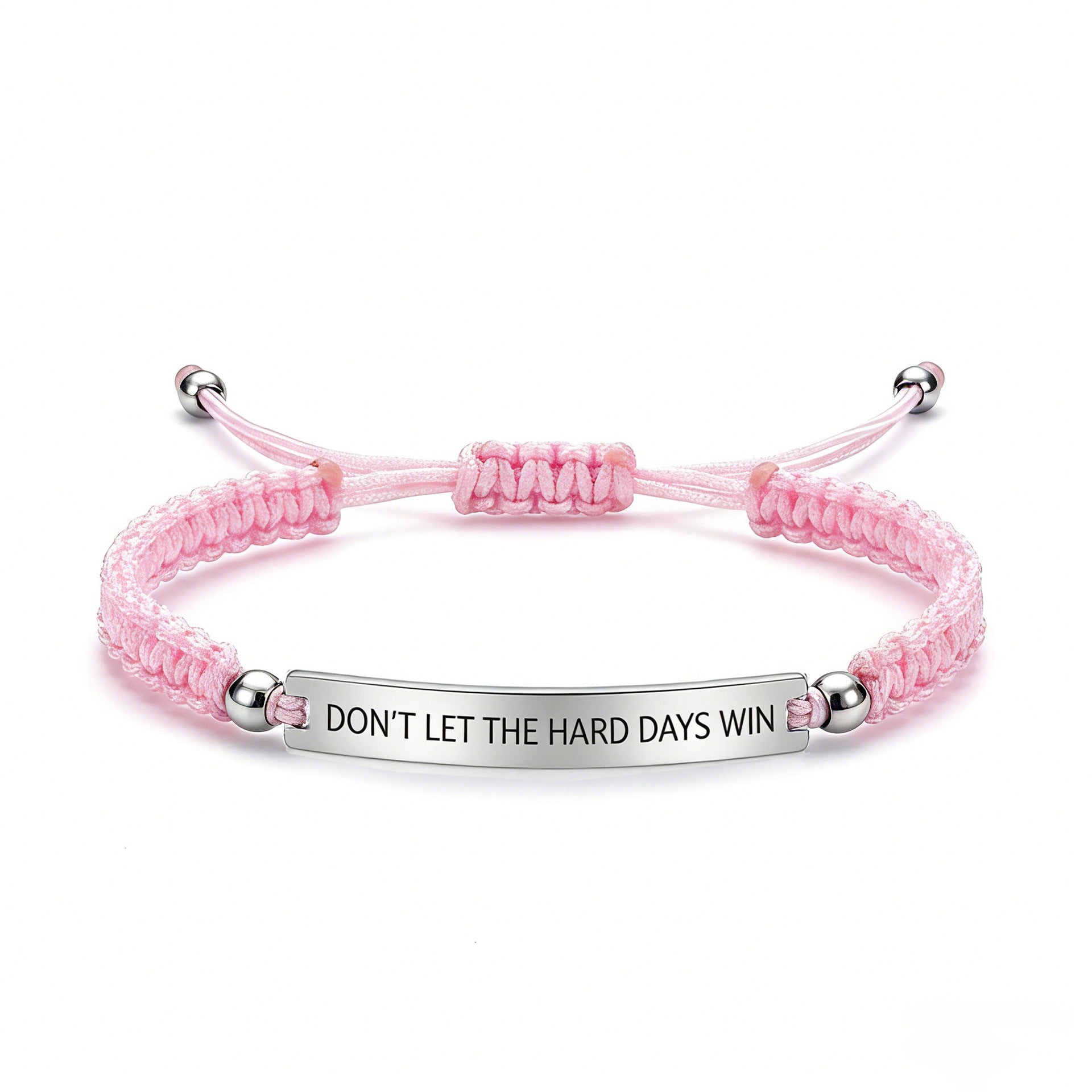 Damen Motivationsarmband mit verstellbarem Knoten und inspirierendem Spruch Shop Nory