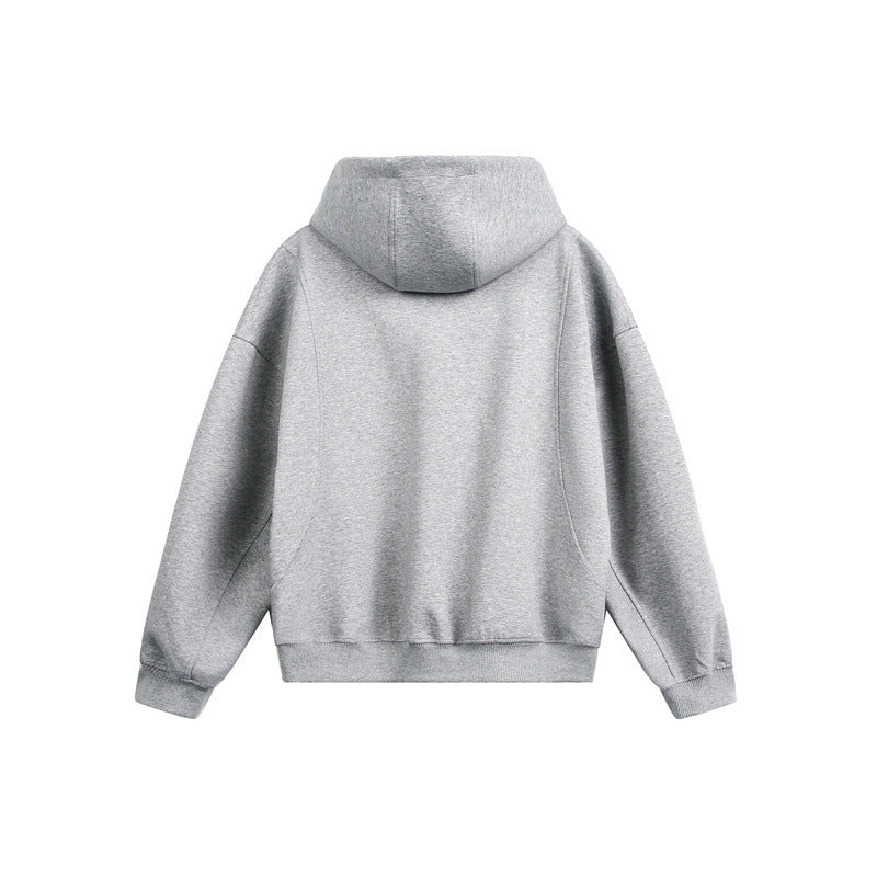 Damen Locker geschnittene Reißverschluss-Hoodie mit hohem Funnelkragen und Zwei-Wege-Funktion Shop Nory