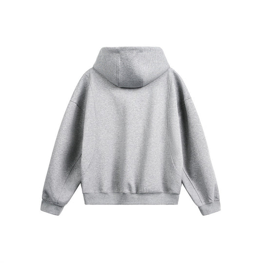 Damen Locker geschnittene Reißverschluss-Hoodie mit hohem Funnelkragen und Zwei-Wege-Funktion Shop Nory