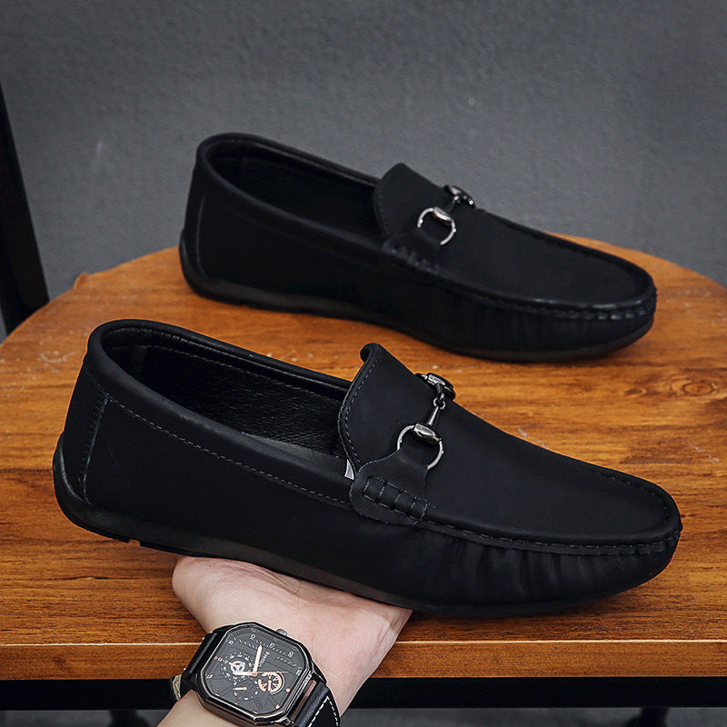 Herren Elegante Mokassins mit modischem Metallverschluss