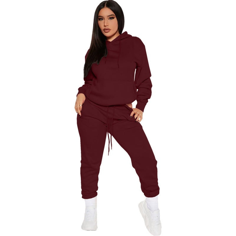 Damen nan zweiteiliges Lounge-Set mit Kapuzenpullover und High-Waist Jogginghose aus weichem French Terry Shop Nory