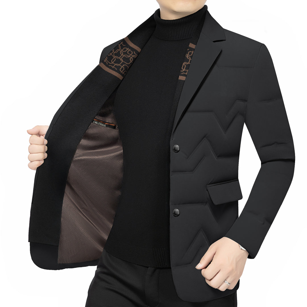 Herren Gepolstertes Business-Sakko mit gesteppter Optik und Notch-Revers Shop Nory