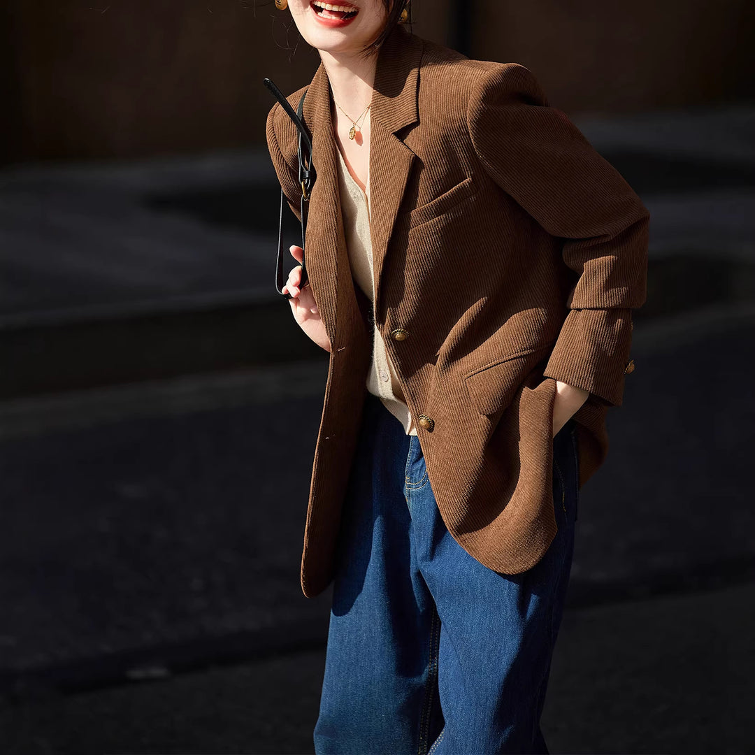Damen modischer Cordblazer Shop Nory