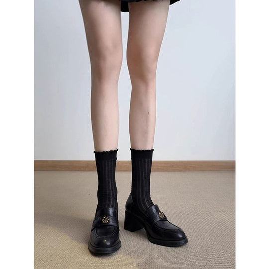 Damen Loafer mit massivem Blockabsatz und gepolstertem Komfortfußbett Shop Nory