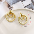 Damen Hängende Ohrringe mit doppeltem Ringdesign Shop Nory