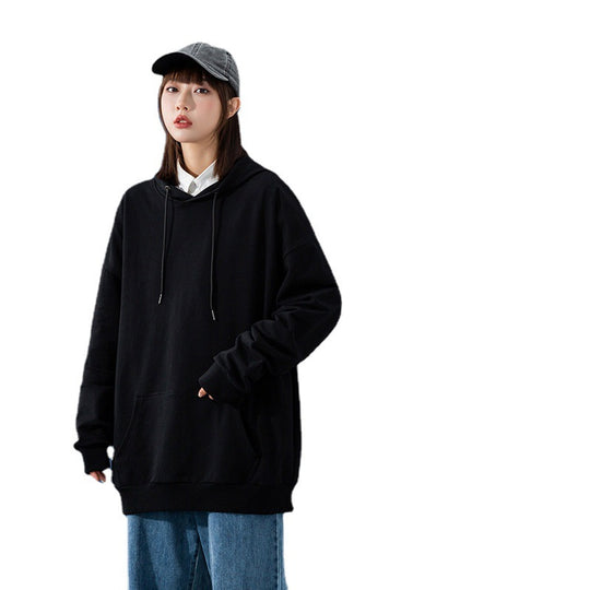 Damen Oversize-Kapuzenpullover mit Kängurutasche, tiefem Schulterfall und verstellbarer Kordel Shop Nory