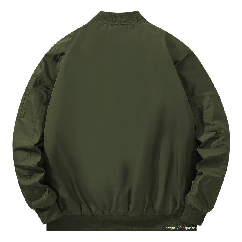 Herren Bomberjacke im Fliegerstil mit wattierter Thermofütterung und Ärmel-Utilitytasche Shop Nory