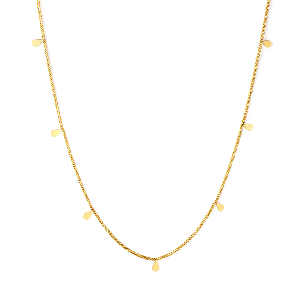 Damen Halskette mit modernen, bunten Augenanhängern aus hochwertigem Edelstahl und goldbeschichtetem Design Shop Nory