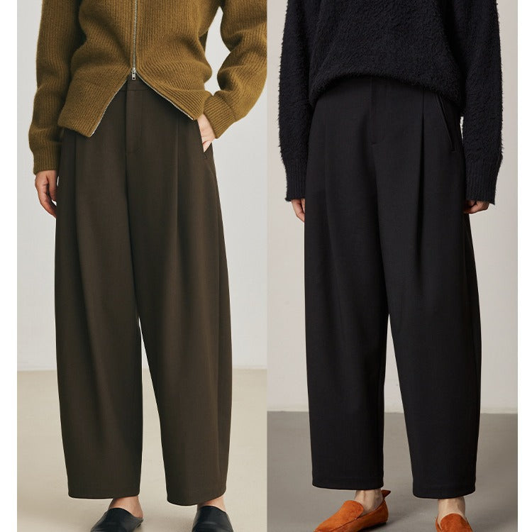 Damen Weit geschnittene High-Waist Anzughose Shop Nory