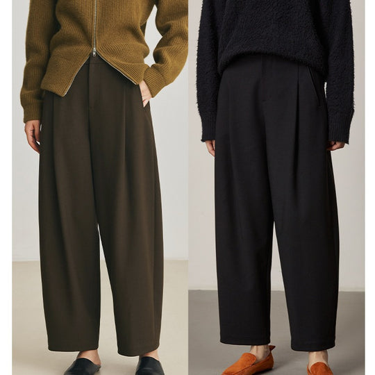 Damen Weit geschnittene High-Waist Anzughose Shop Nory