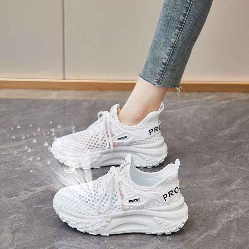 Damen Atmungsaktive Speed-Sneaker mit rutschfester Sohle und innovativer Oberflächenstruktur Shopnory