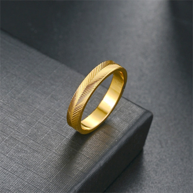 Herren Ring mit kunstvoller Linienstruktur Shop Nory