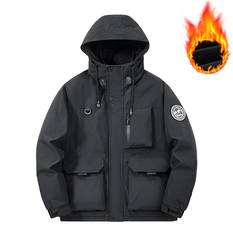 Herren Technischer Thermo-Parka mit Microfleece-Innenfutter und Utility-Taschen Shop Nory