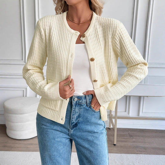 Damen Strickjacke mit Knopfdetails Shop Nory