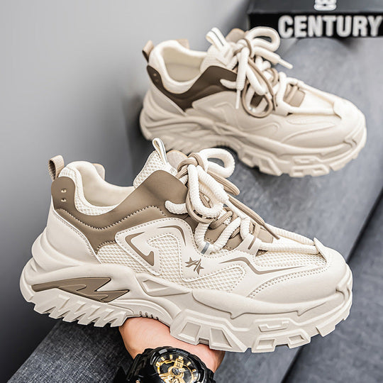 Damen sportliche Chunky Sneakers mit rutschfester Sohle und atmungsaktivem Obermaterial
