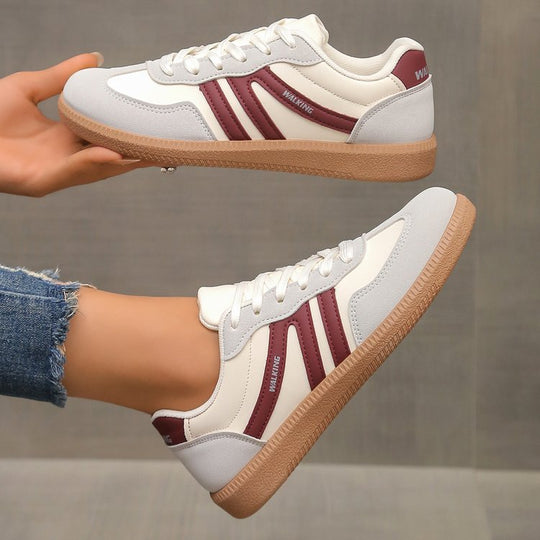 Damen Retro-inspirierte Schnür-Sneaker mit gepolstertem Komfortfußbett Shop Nory