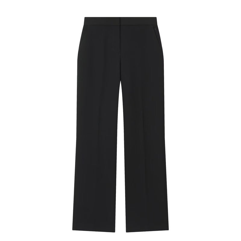 Damen weite Anzughose mit hoher Taille, Bügelfalte und elastischem Rückbund Shop Nory