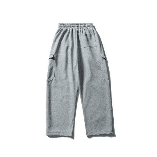 Herren Relaxed-Fleece-Cargohose mit elastischem Kordelbund und Utility-Taschen Shop Nory