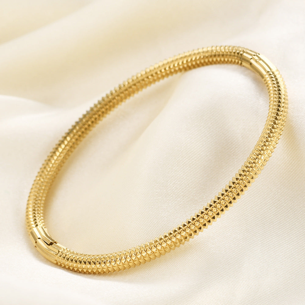 Damen Elastisches Armreif aus hochwertigem Edelstahl Shop Nory
