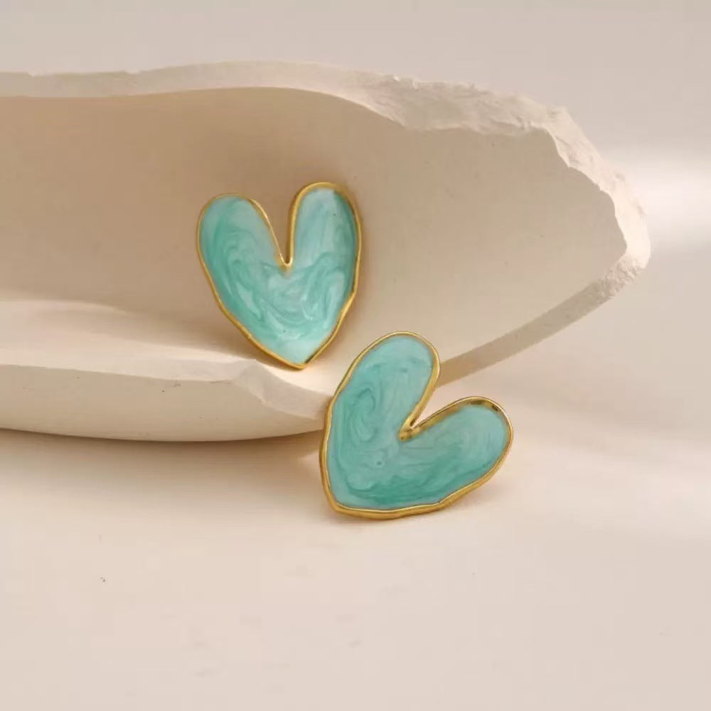 Damen Ohrringe mit kreativem Herzdesign Shop Nory
