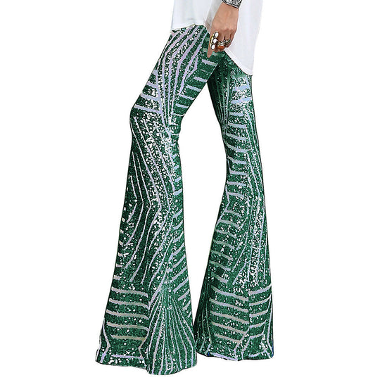 Shopnory | Glitzer Schlagpaillettenhose