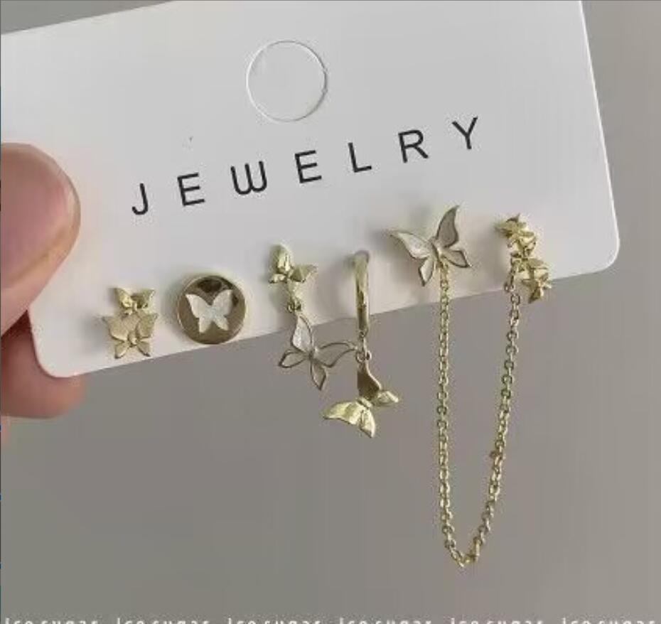 Damen Ohrstecker-Set mit vielseitigen Designs und eleganten Anhängern Shop Nory